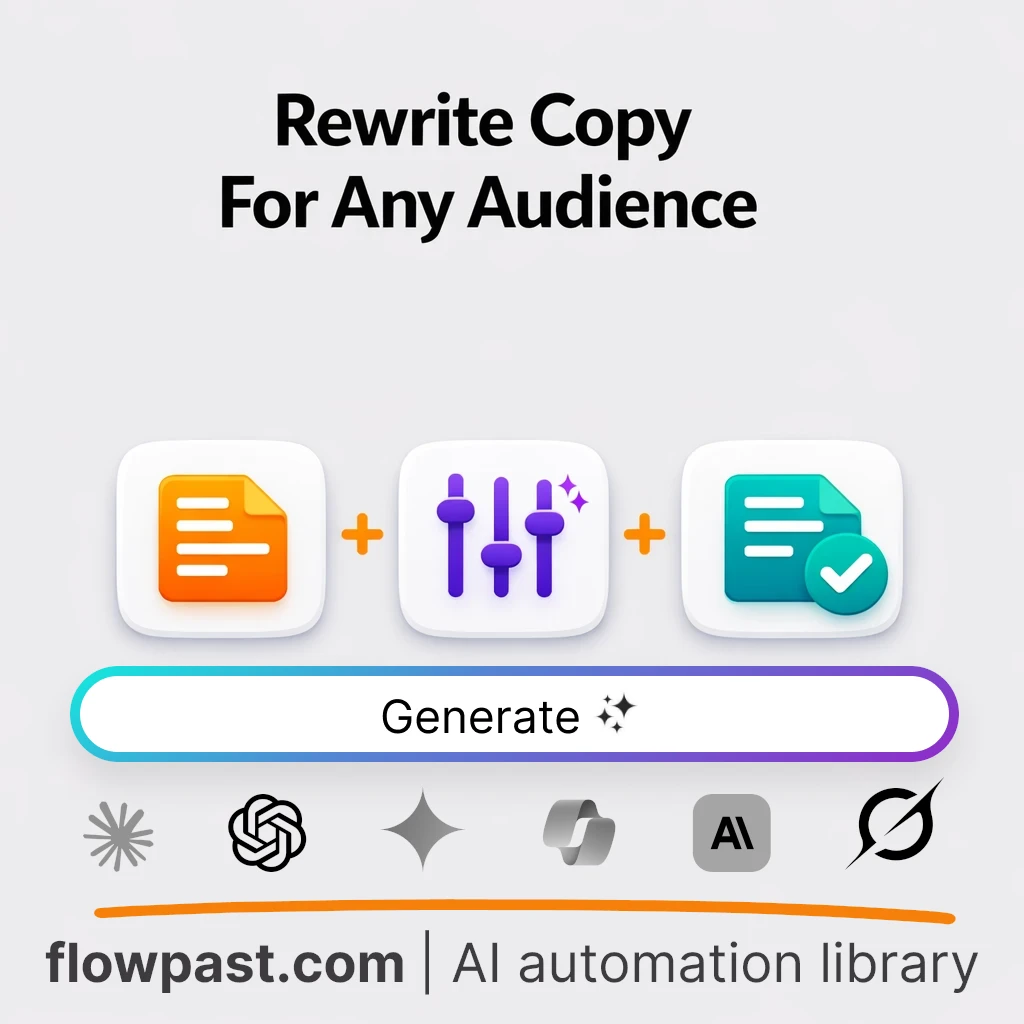 Rewrite Content for Any Audience AI Prompt - AI prompt template