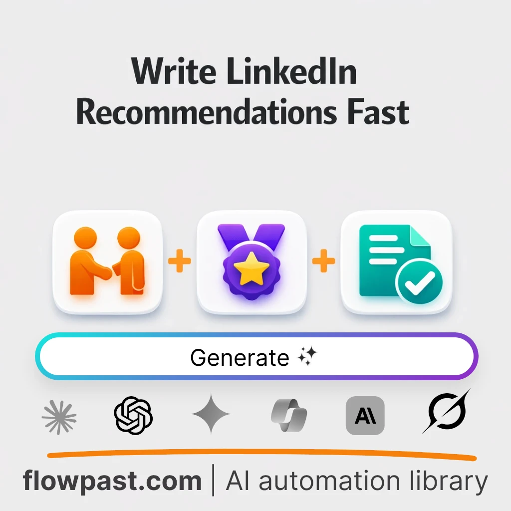 Write LinkedIn Recommendations with this AI Prompt - AI prompt template