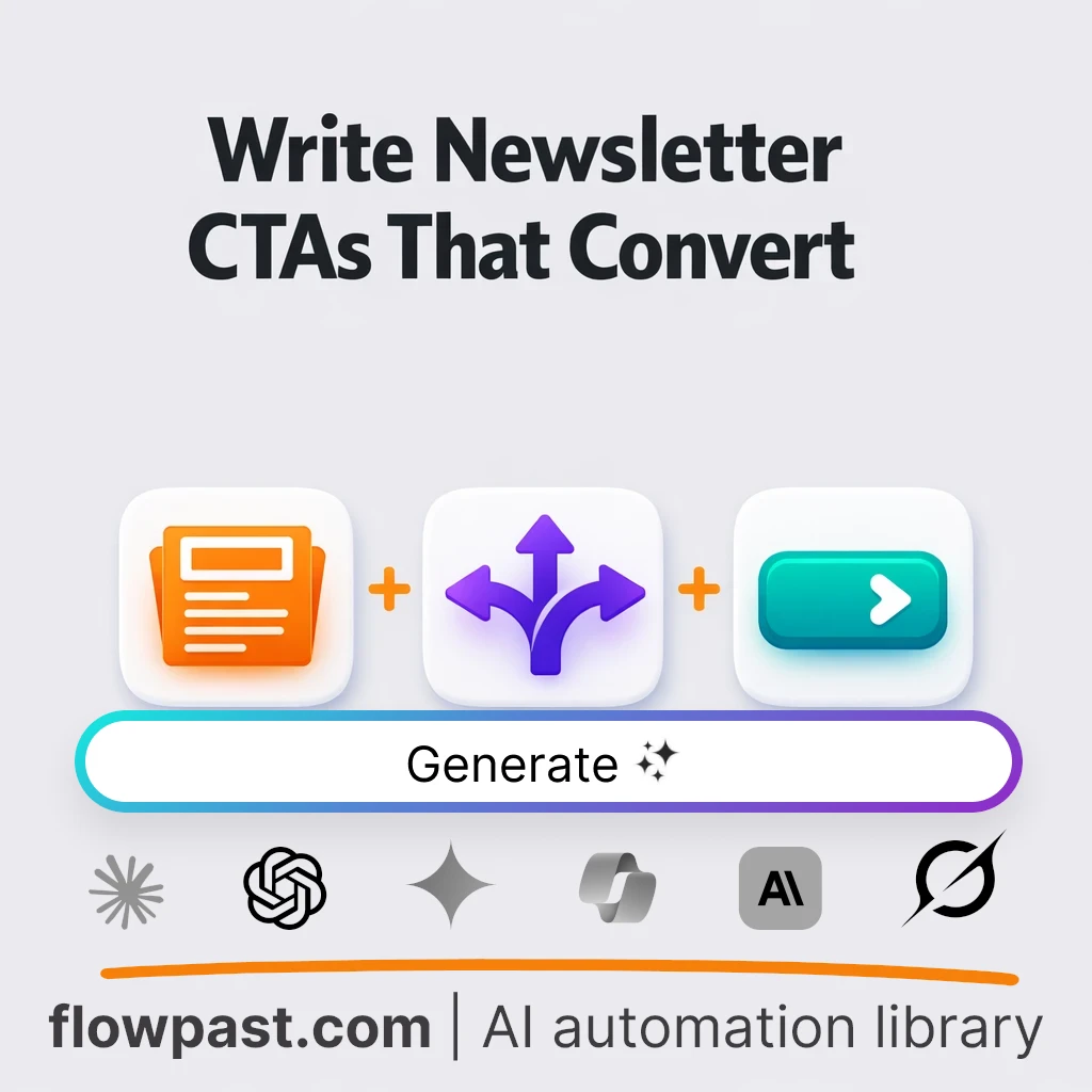 Create Newsletter CTA Lines AI Prompt - AI prompt template