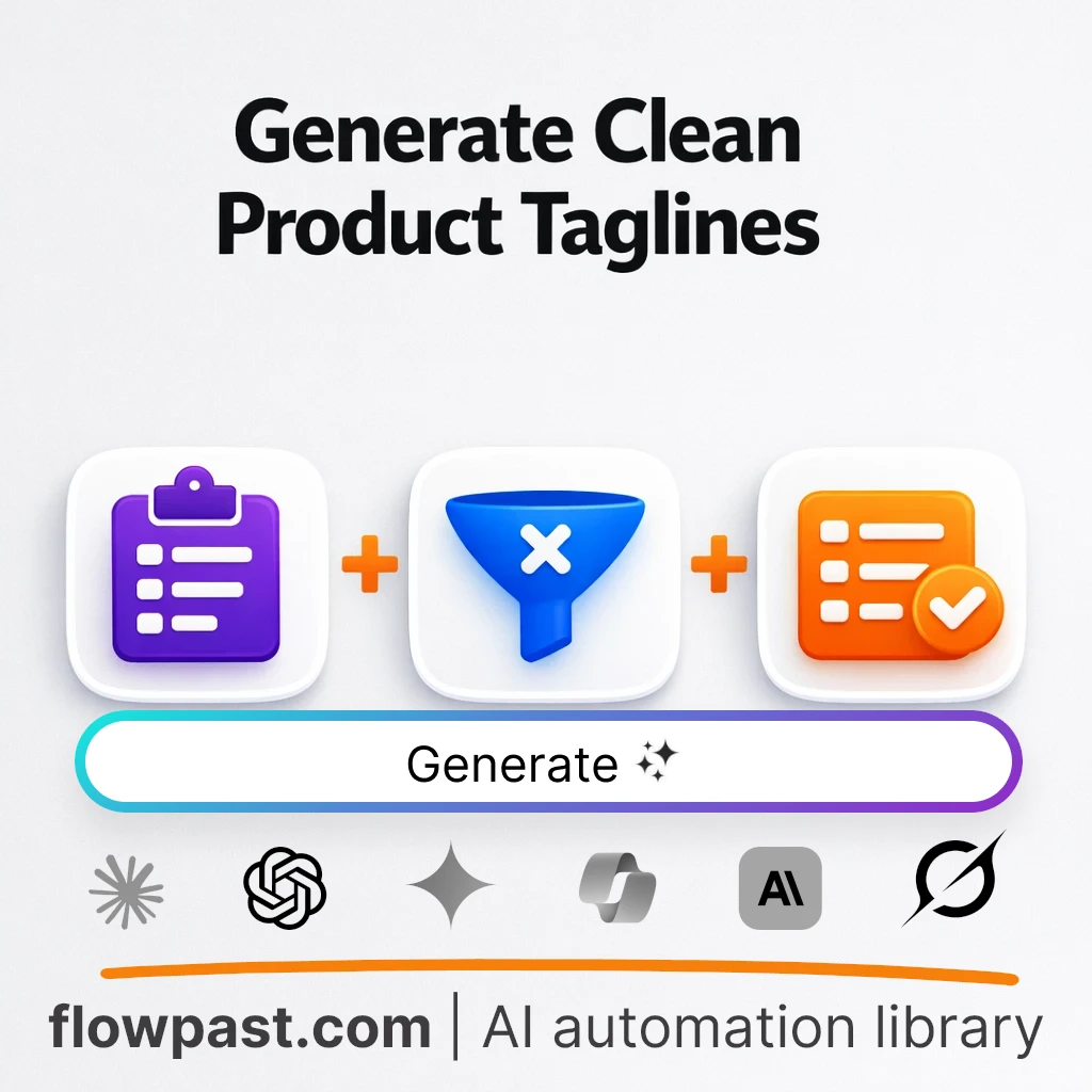 Write Minimal Product Taglines with this AI Prompt - AI prompt template