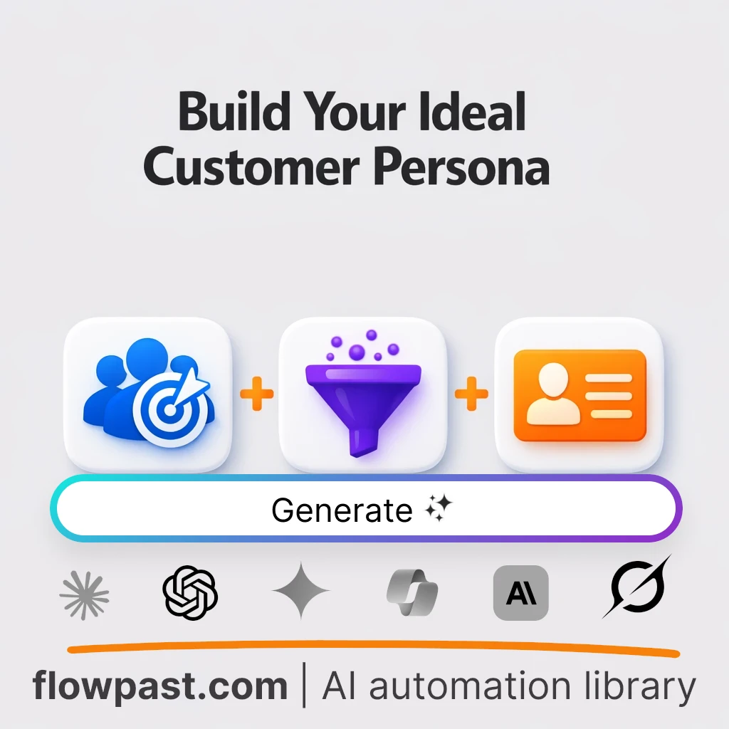 Build an Ideal Customer Persona AI Prompt - AI prompt template