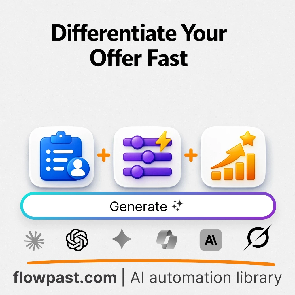 Generate 5 Differentiation Ideas AI Prompt - AI prompt template