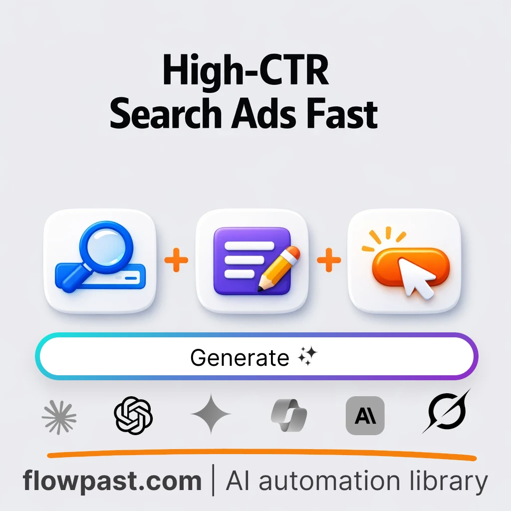 Create 10 Google Search Ad Sets AI Prompt - AI prompt template