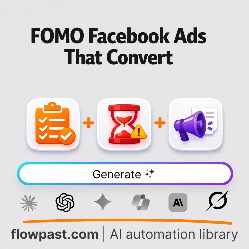 Write Urgent Facebook Ads with this AI Prompt - AI prompt template