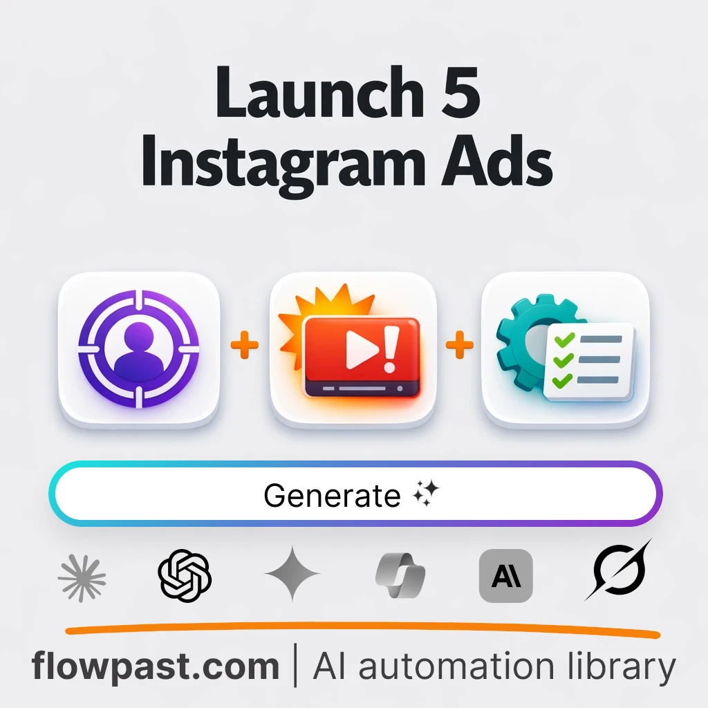 Create 5 Instagram Ad Concepts with this AI Prompt - AI prompt template