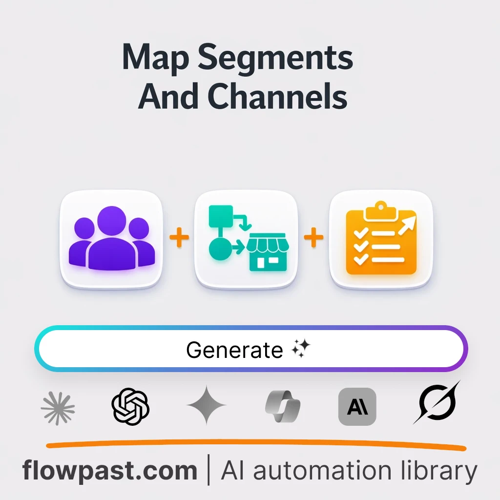 Build Market Segmentation and Channel Plans AI Prompt - AI prompt template