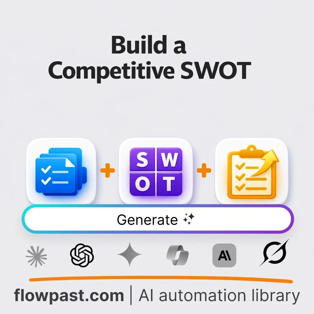 Create a Strategic SWOT Review with this AI Prompt - AI prompt template