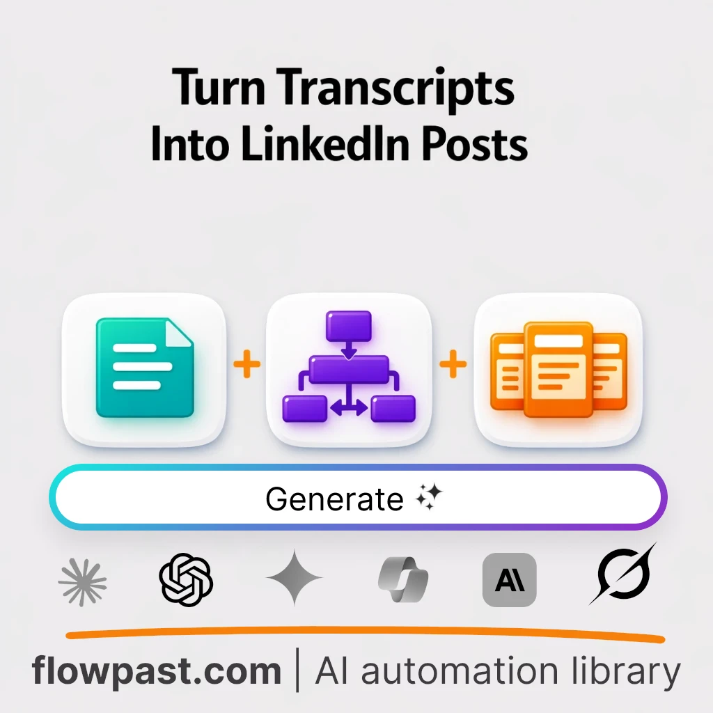 AI Prompt to Write 10 Transcript-Based LinkedIn Posts - AI prompt template