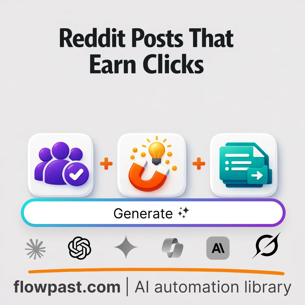 Create Reddit Post Concepts with this AI Prompt - AI prompt template