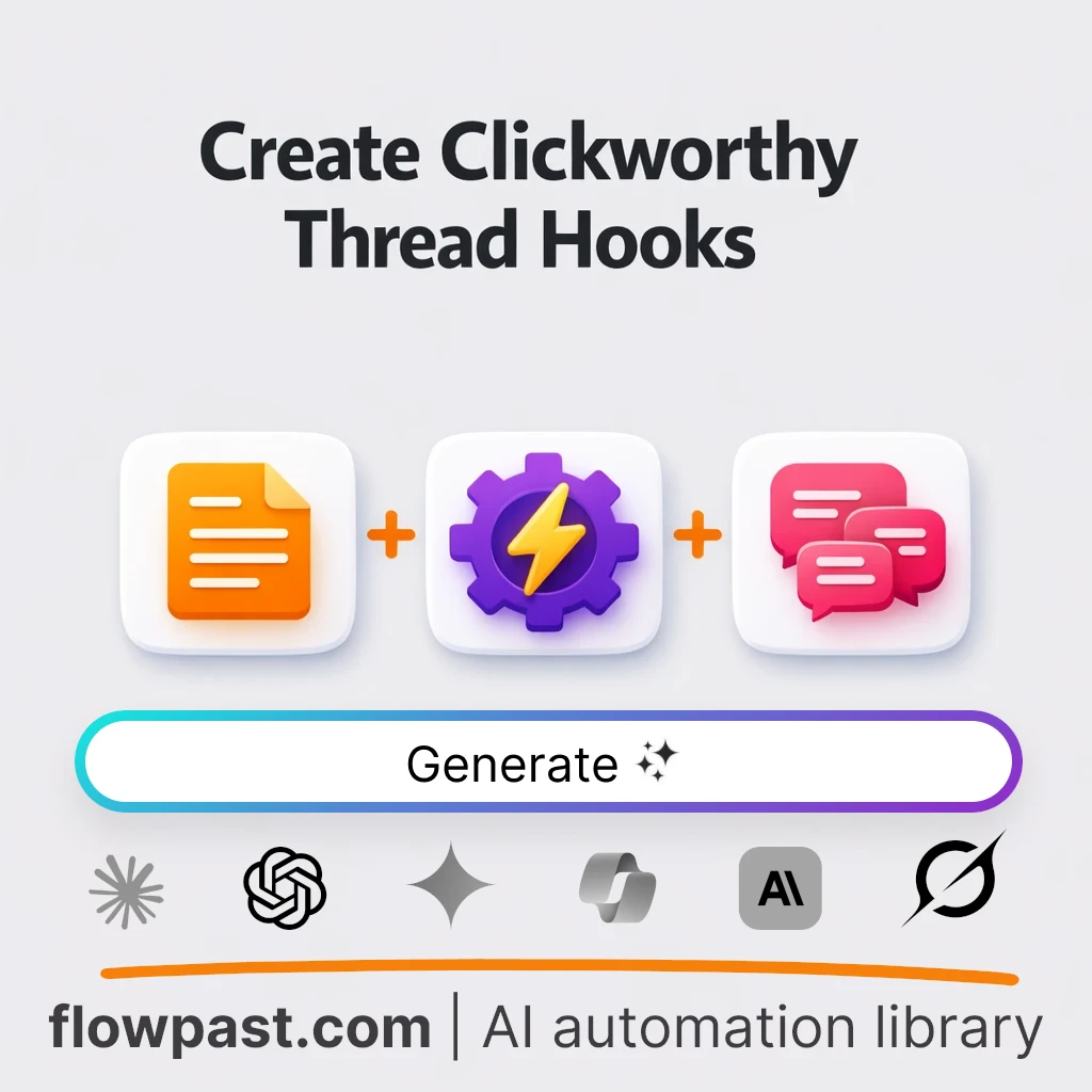 Write 10 X Thread Hook Tweets with this AI Prompt - AI prompt template