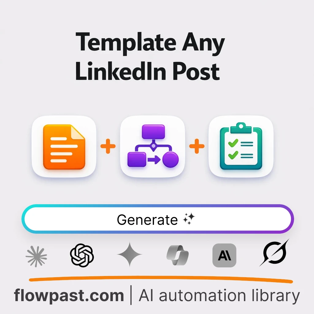 Turn LinkedIn Posts Into Templates AI Prompt - AI prompt template