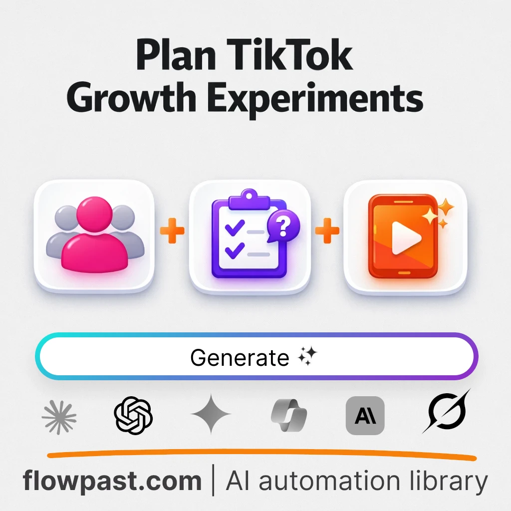 Generate TikTok Experiment Hypotheses AI Prompt - AI prompt template