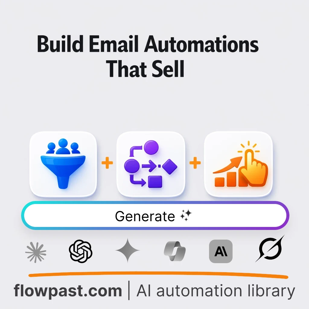Build Five Lifecycle Email Automations AI Prompt - AI prompt template