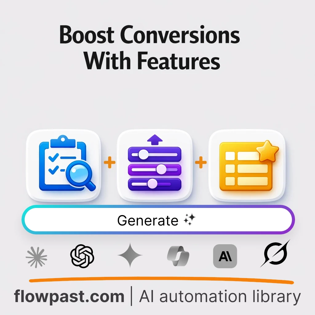 Generate 20 Conversion-Boosting Features AI Prompt - AI prompt template