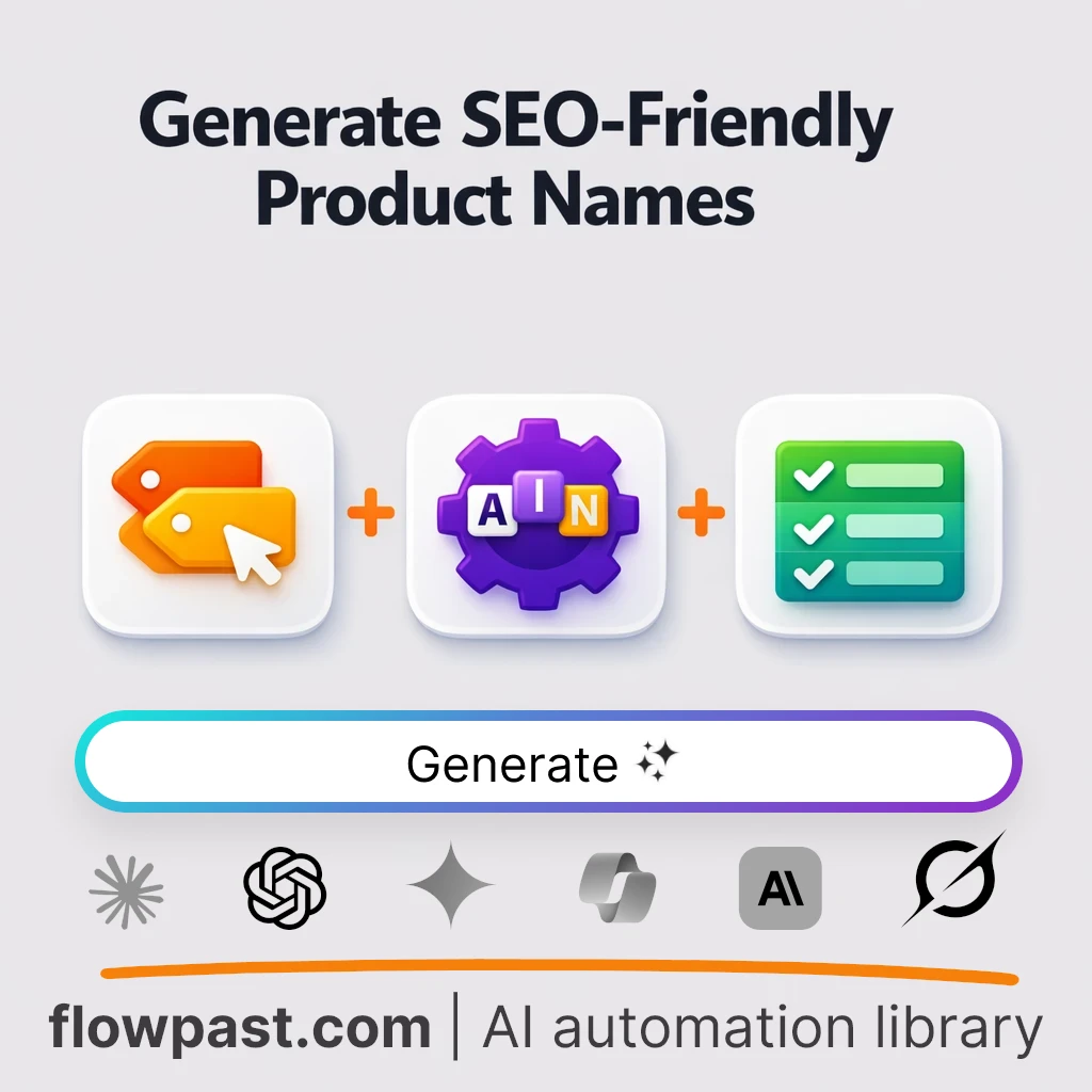 Generate Product Name Lists for Startups AI Prompt - AI prompt template