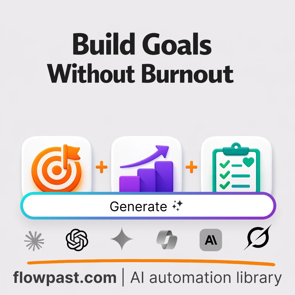 Build a Sustainable Goal System with this AI Prompt - AI prompt template