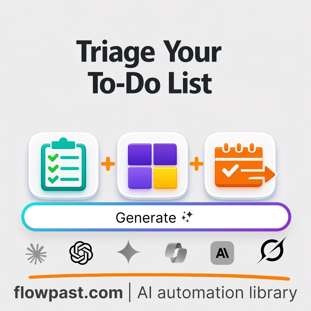 Triage Your To-Do List into a Priority Matrix AI Prompt - AI prompt template