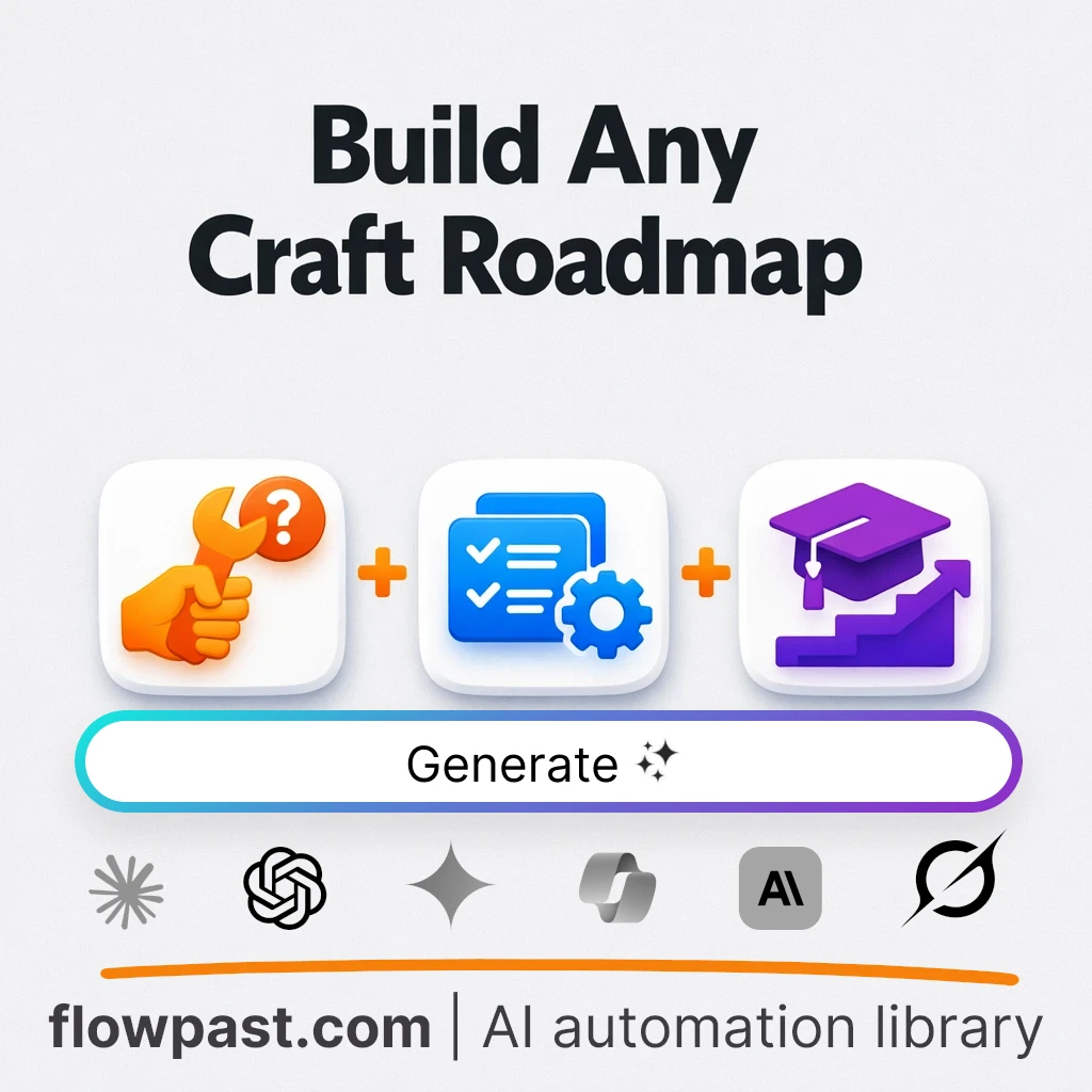 Build a Five-Stage Craft Mastery Roadmap AI Prompt - AI prompt template
