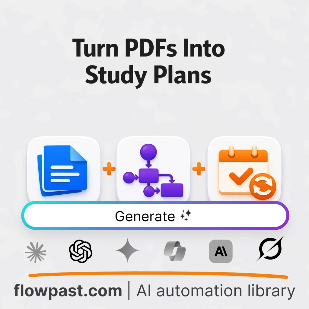 Convert PDFs Into Study Systems AI Prompt - AI prompt template