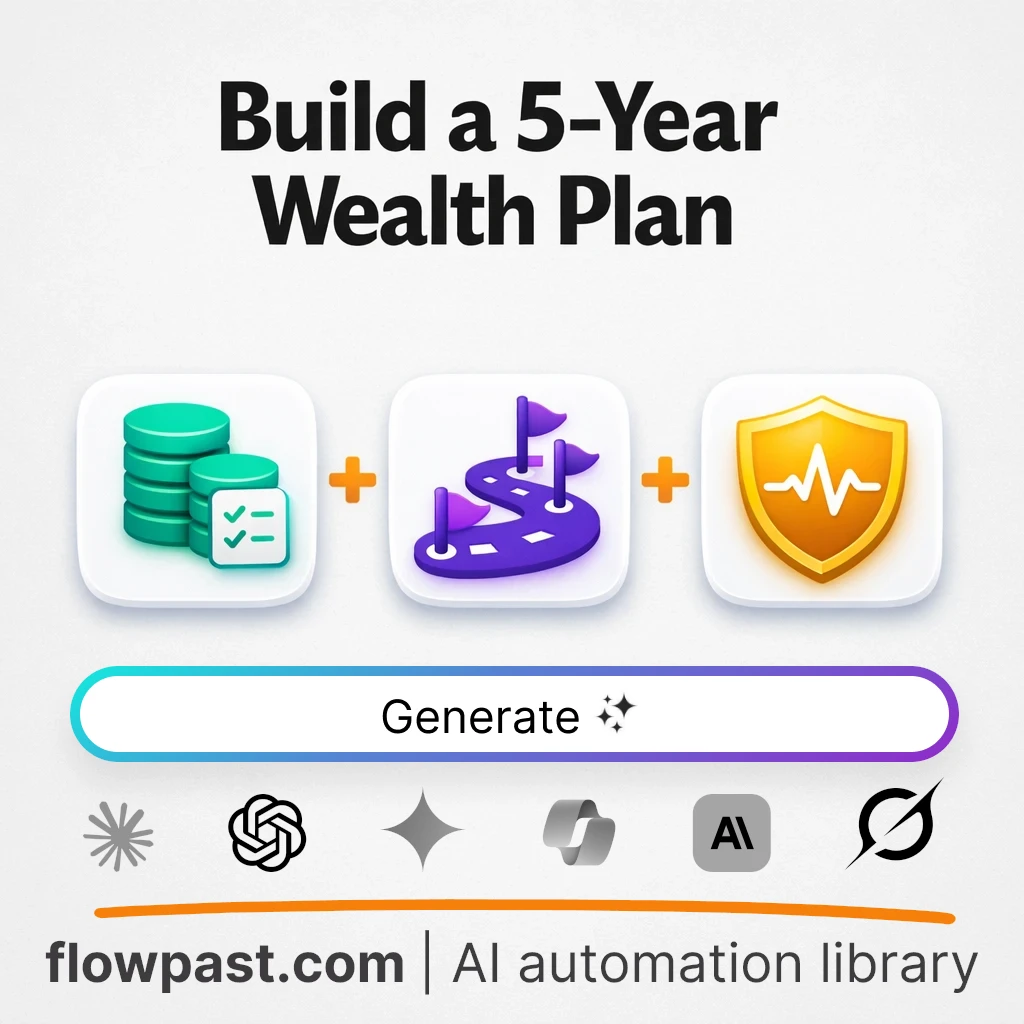 Build a Five-Year Wealth Blueprint with this AI Prompt - AI prompt template