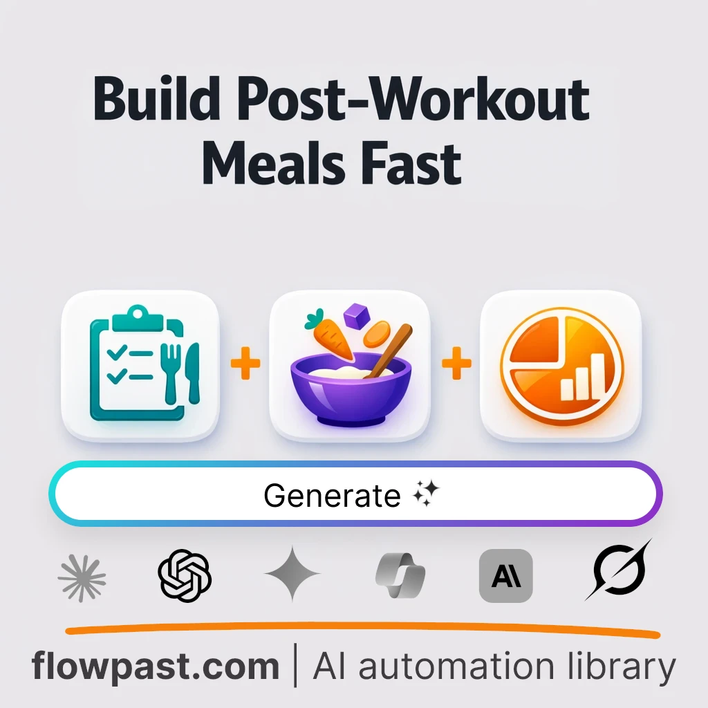 Build Post-Workout Recovery Meals with this AI Prompt - AI prompt template