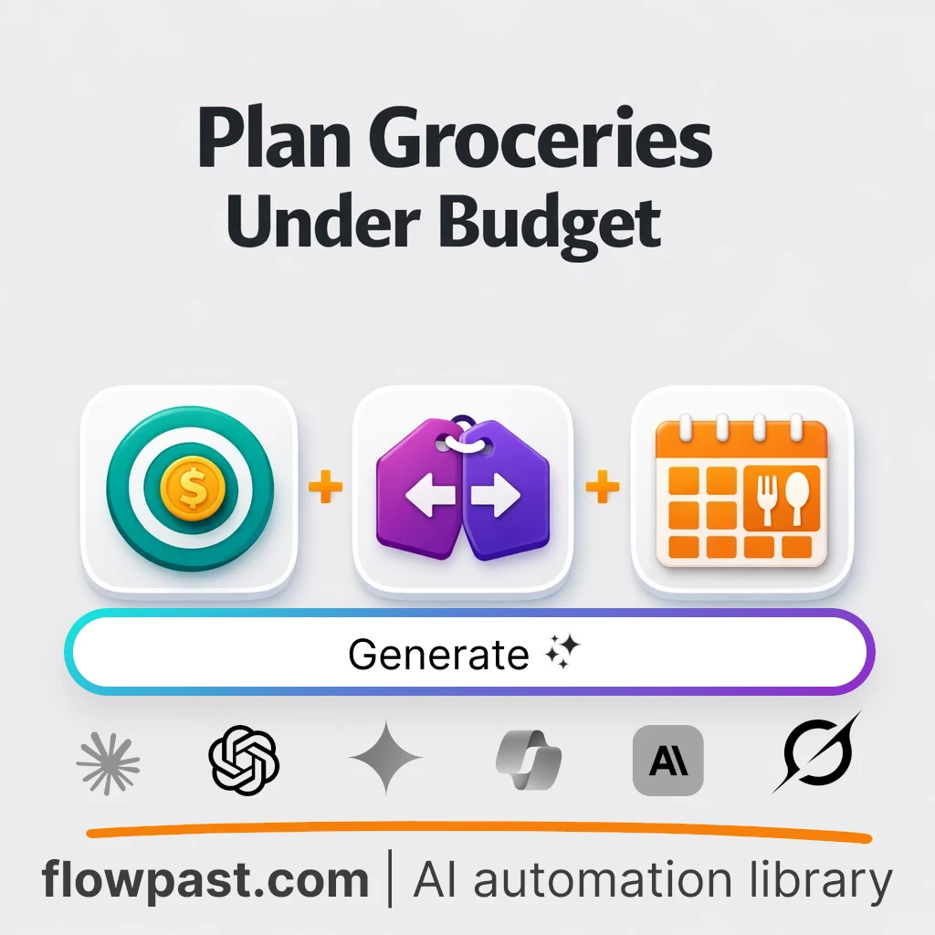 Build a 7-Day Budget Grocery Plan with this AI Prompt - AI prompt template