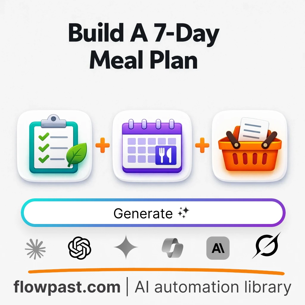 Create a 7-Day Meal Plan and Shopping List AI Prompt - AI prompt template