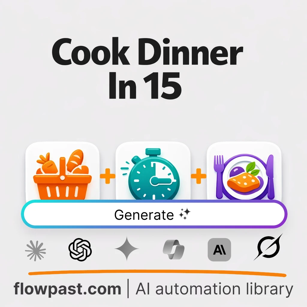 Create a 15-Minute Balanced Meal Plan AI Prompt - AI prompt template