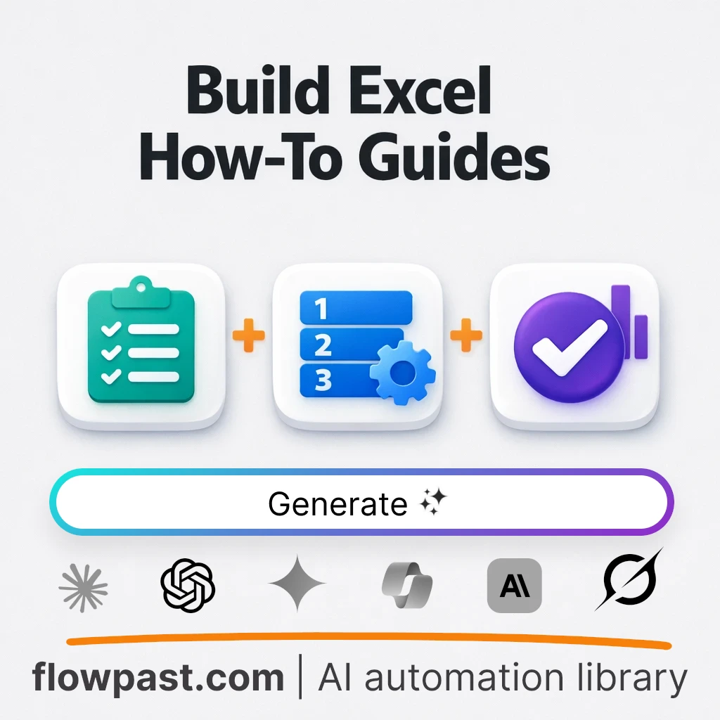 Create Excel Task Walkthroughs AI Prompt - AI prompt template
