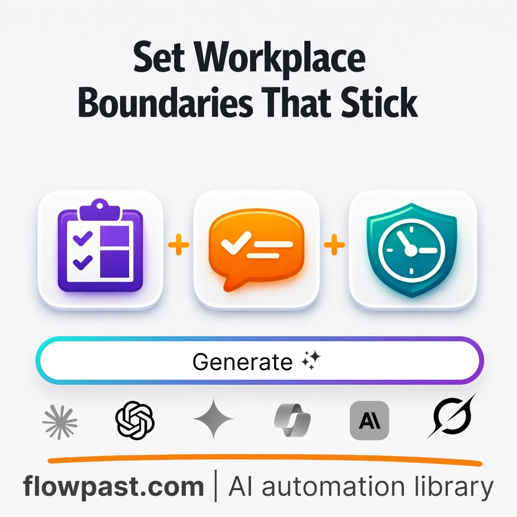 Build a Workplace Boundaries Playbook AI Prompt - AI prompt template