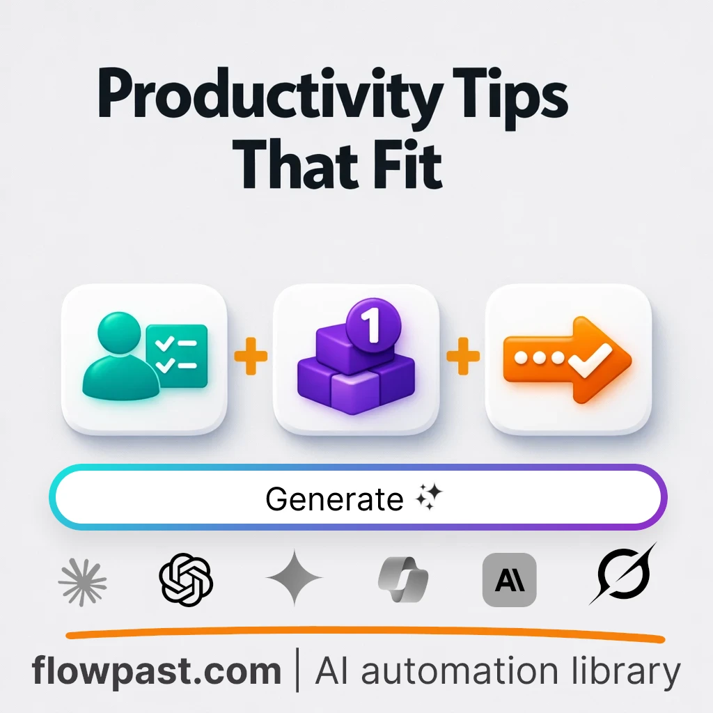 Create Time Management Tips for Any Persona AI Prompt - AI prompt template