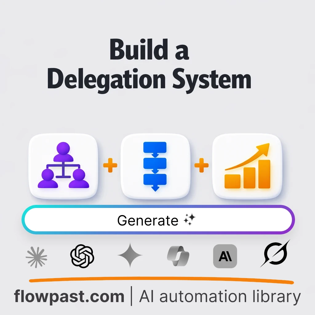 Build a Team Delegation Framework AI Prompt - AI prompt template