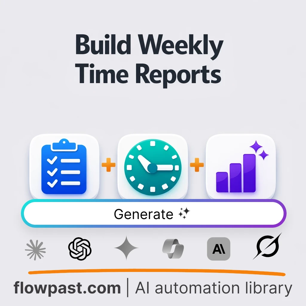 Build Weekly Time and Productivity Reports AI Prompt - AI prompt template