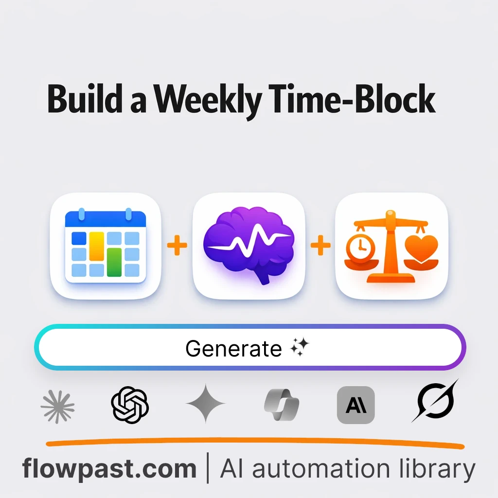 Build a 7-Day Time-Blocking Template AI Prompt - AI prompt template