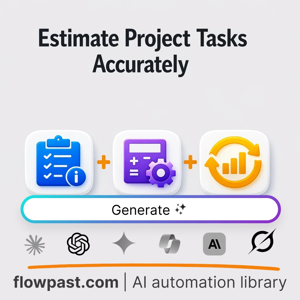 AI Prompt to Build a Project Estimation Playbook - AI prompt template