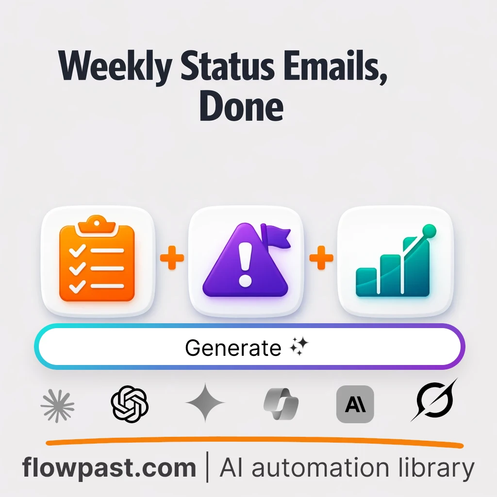 Write Weekly Project Status Emails with this AI Prompt - AI prompt template