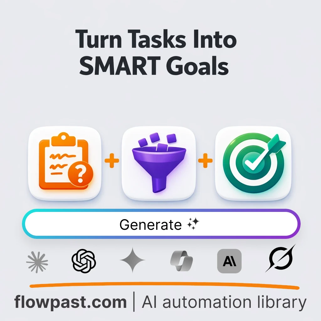 AI Prompt to Turn Vague Requests Into SMART Tasks - AI prompt template