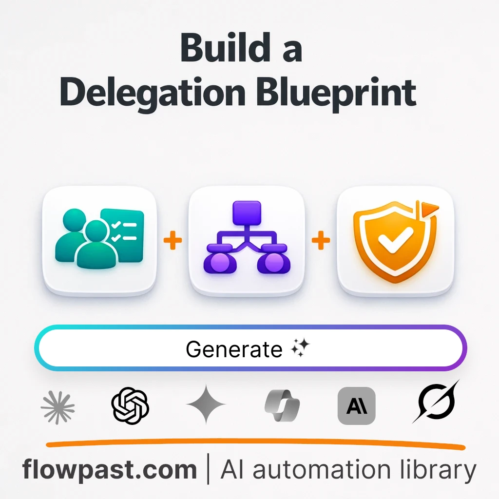 Build a Team Delegation Blueprint AI Prompt - AI prompt template