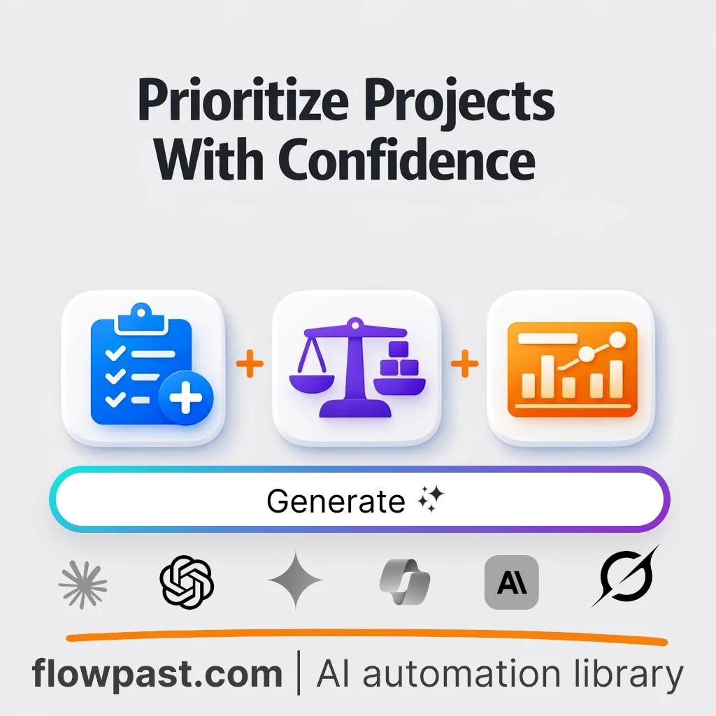 Build a Project Prioritization Framework AI Prompt - AI prompt template