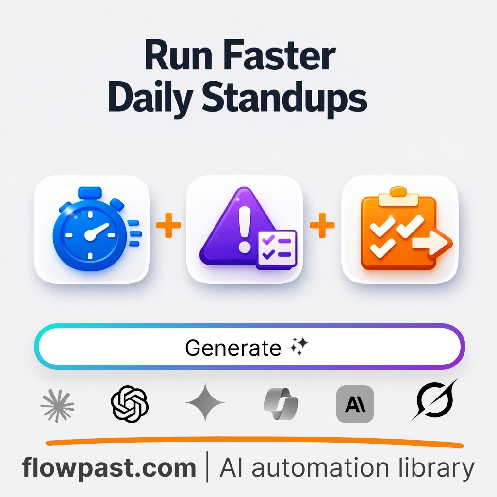 Daily Stand-up Meeting Template AI Prompt - AI prompt template