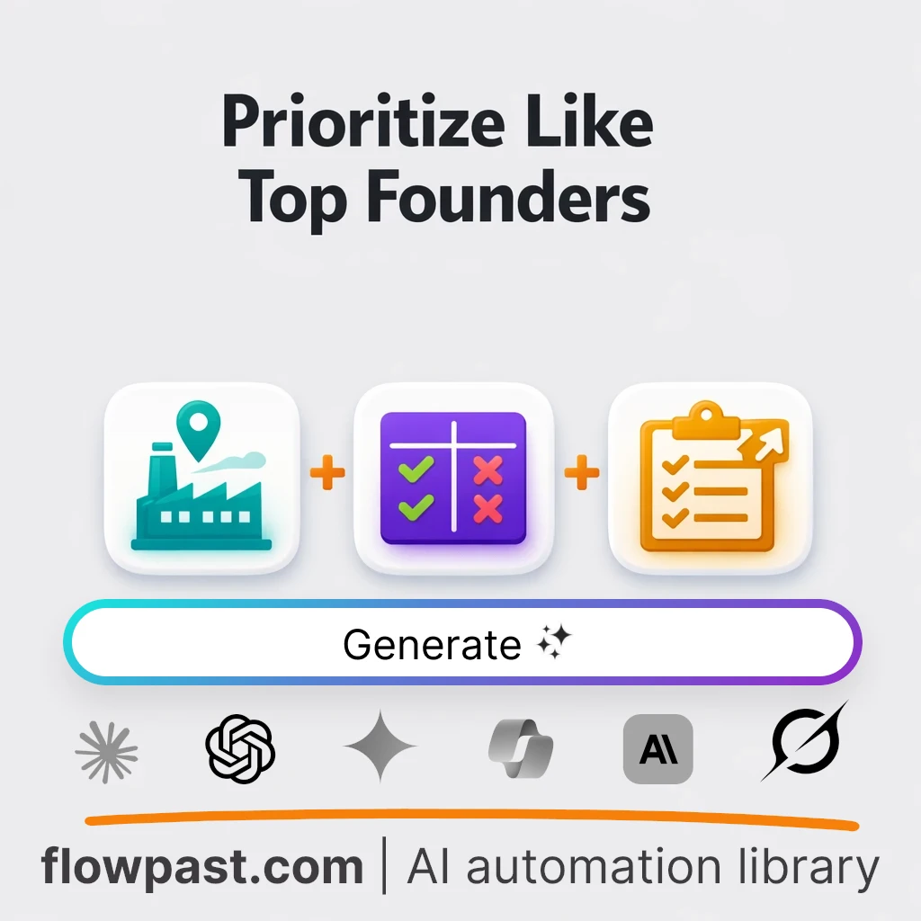 Build Founder Prioritization Research Brief AI Prompt - AI prompt template