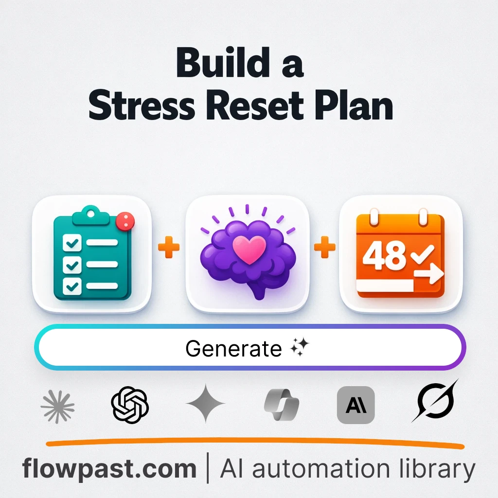 Build a Science-Based Stress Plan AI Prompt - AI prompt template