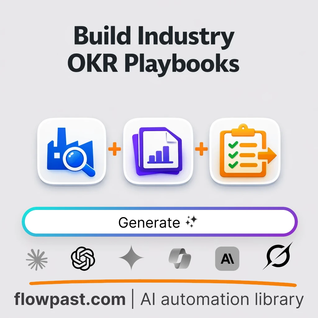 Build an Industry OKR Playbook with this AI Prompt - AI prompt template