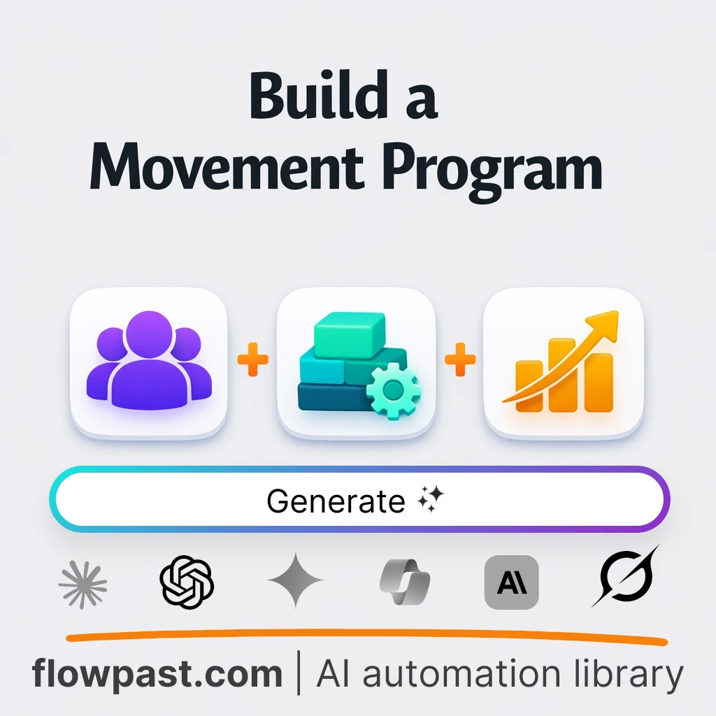Build a Corporate Movement Program with this AI Prompt - AI prompt template