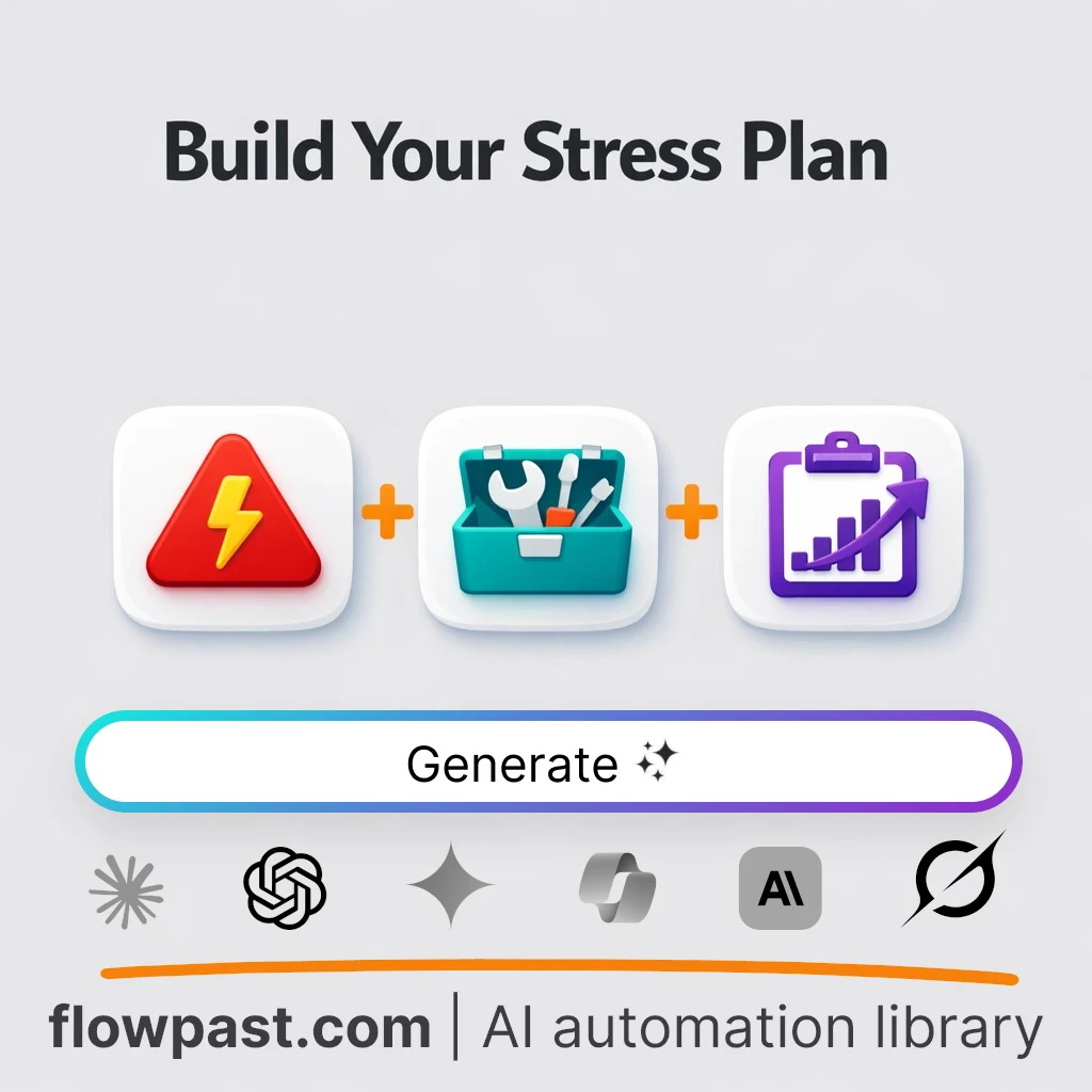 Build a Stress Self-Management Plan AI Prompt - AI prompt template