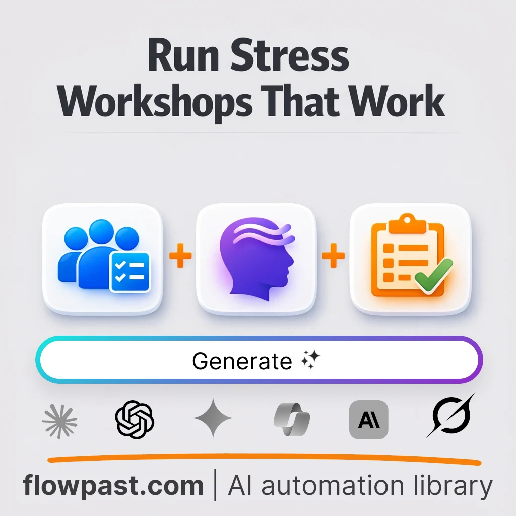 Build a Team Stress Management Workshop AI Prompt - AI prompt template