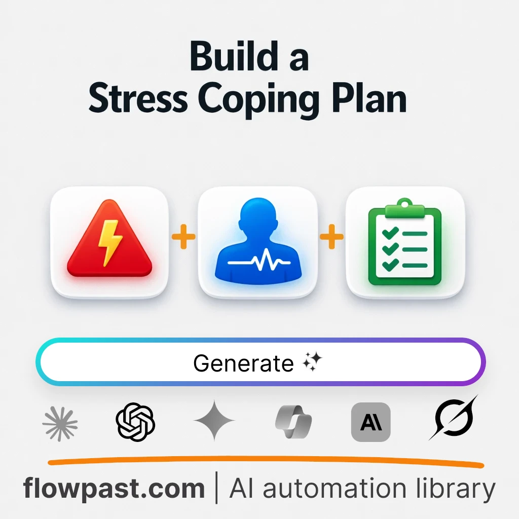 Build a Stress Trigger Coping Table with this AI Prompt - AI prompt template