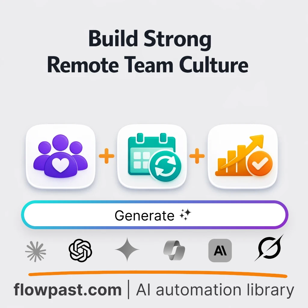 AI Prompt to Build a Remote Team Connection Playbook - AI prompt template