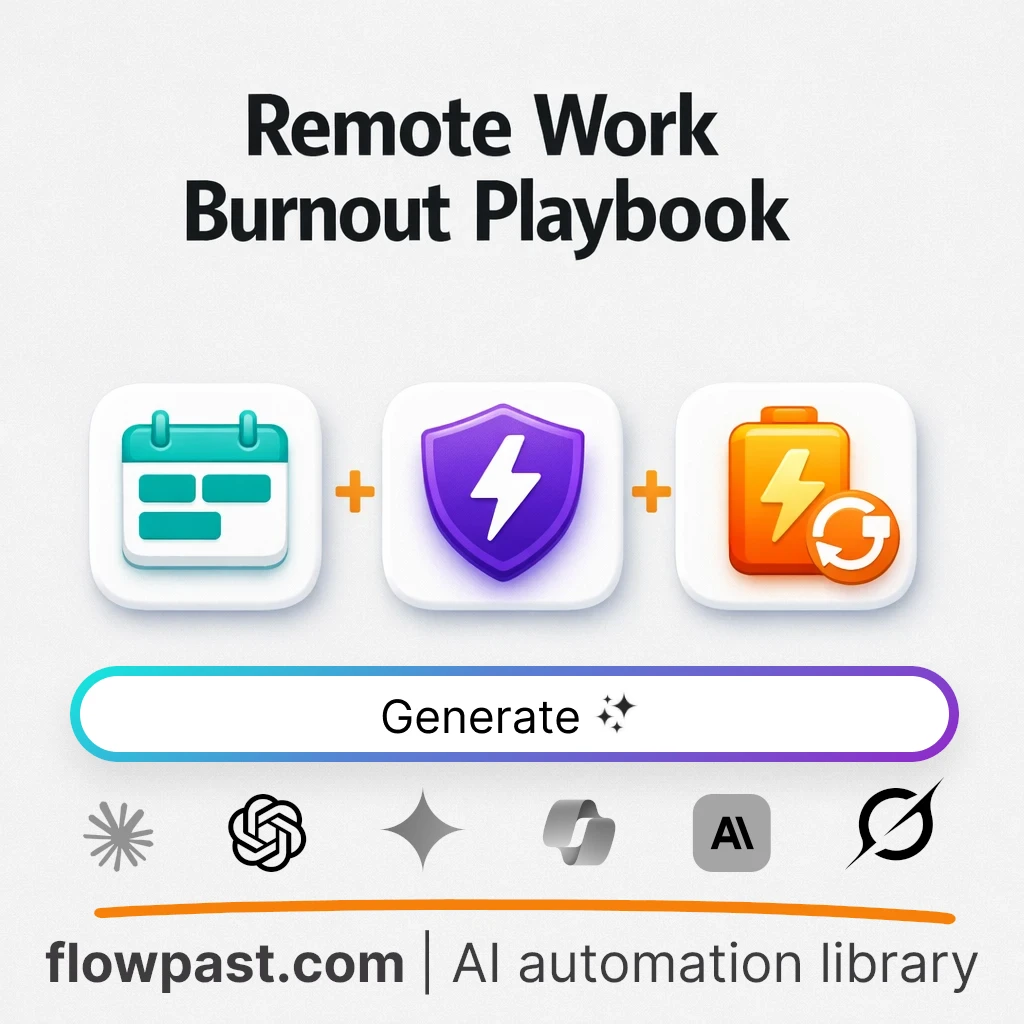 Remote Work Habits Playbook AI Prompt - AI prompt template
