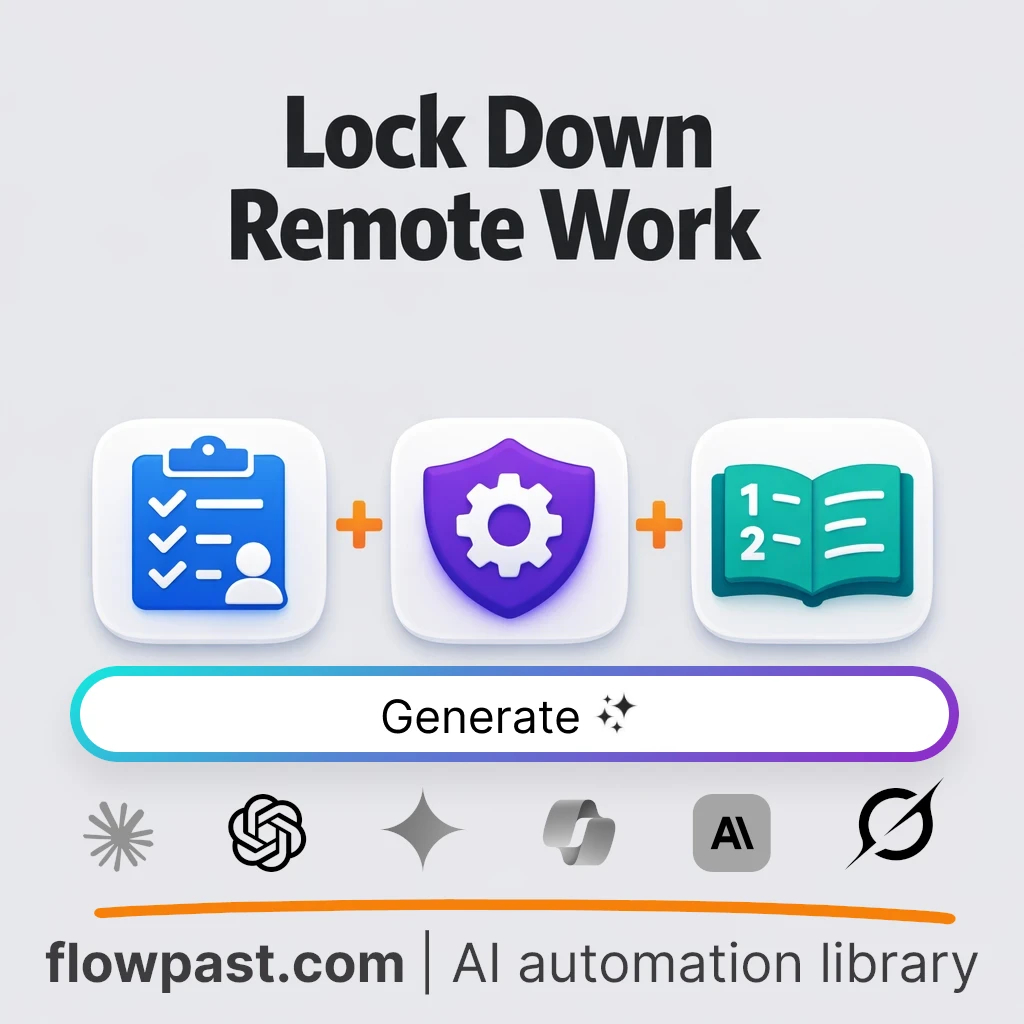 Remote Work Security Roadmap AI Prompt - AI prompt template